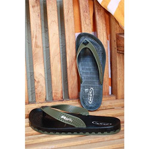 【並行輸入品】Sensi Sandals 'Wave' メッシュ ビーチサンダル (6、カーキグリーン) Sensi Sandals 'Waveの画像
