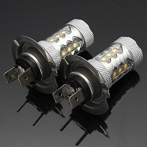 【並行輸入品】KaTur 2個80W H7ホワイトクリーLEDキセノンDRLアウディTT用フォグライトヘッドライトバルブBMW /ランドローバー_4