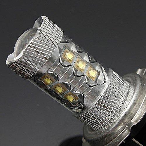 【並行輸入品】KaTur 2個80W H7ホワイトクリーLEDキセノンDRLアウディTT用フォグライトヘッドライトバルブBMW /ランドローバー_8