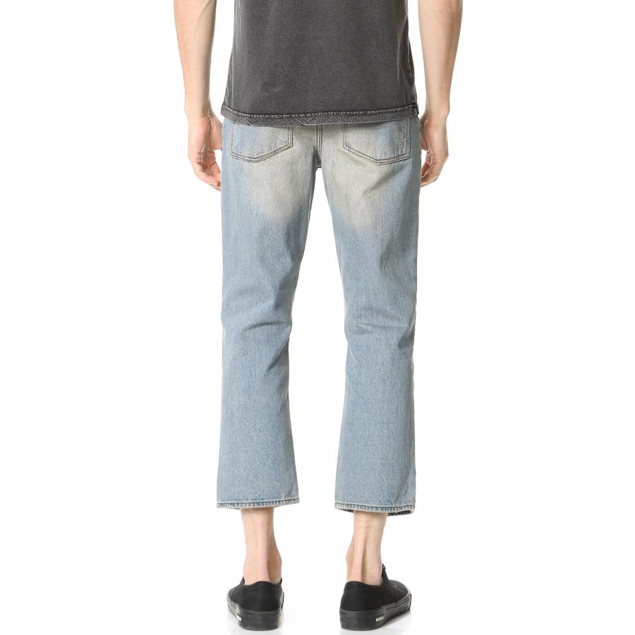 【並行輸入品】RVCA メンズ ノーウェーブフラッドジーンズ US サイズ: 32 カラー: ブルー RVCA Men's Cotton Flo