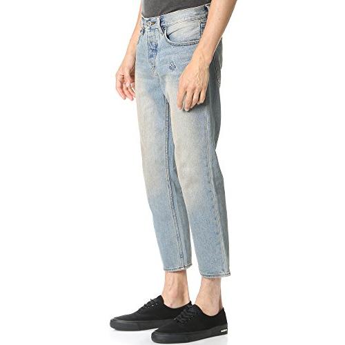 【並行輸入品】RVCA メンズ ノーウェーブフラッドジーンズ US サイズ: 32 カラー: ブルー RVCA Men's Cotton Flo