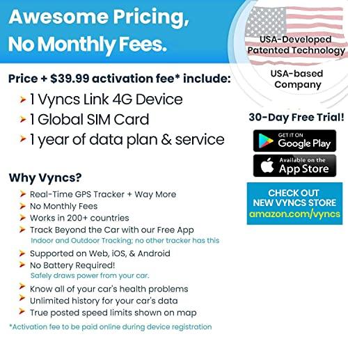 【並行輸入品】Vyncs 月額使用量不要インターネット接続自動車OBD (自動車の自己診断機能) リンク リアルタイム3G車載GPSトラッカー |  | 07