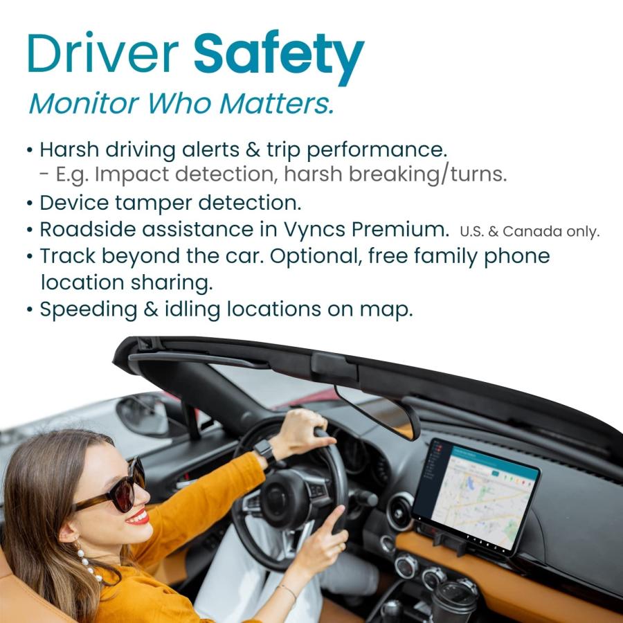 【並行輸入品】Vyncs 月額使用量不要インターネット接続自動車OBD (自動車の自己診断機能) リンク リアルタイム3G車載GPSトラッカー |  | 09