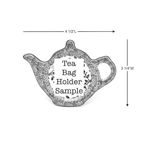 【並行輸入品】Polish Pottery Tea Bag Holder   Boo Boo Kittyの画像