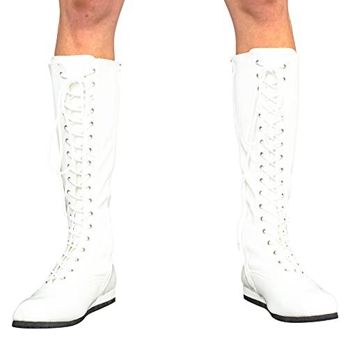 【並行輸入品】コスプレ 仮装用 レスリングシューズ 白 大人 プロレスラー 靴 海外 プロレス グッズ Costume Agent Pro Wr |  | 04