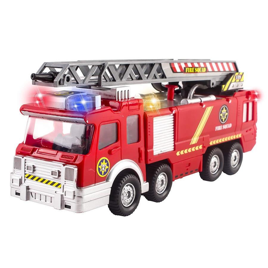 【並行輸入品】Fire Truck Toy Rescue with Shooting Water, Lights and Sirens Sounの画像