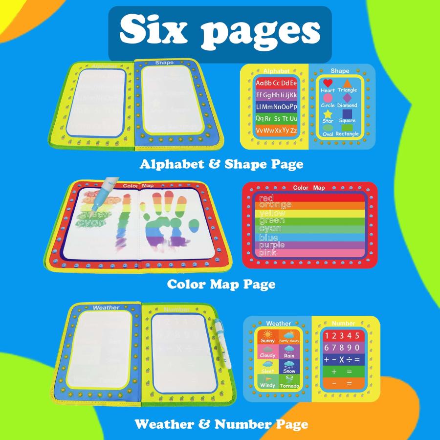 【並行輸入品】LST LISKTO マジカルウォータードゥードルブックは落書きマット製 幼児教育玩具 トラベル おもちゃ 幼児 旅行 アクティビ |  | 09