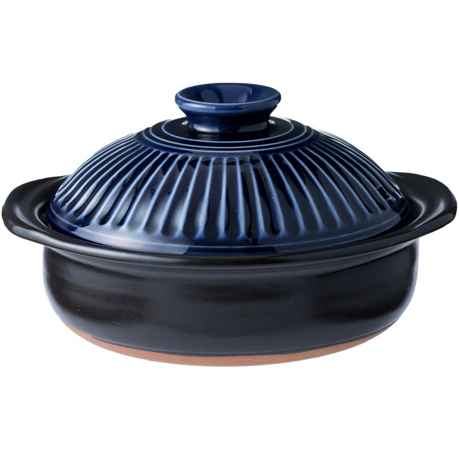 (未使用･未開封品)銀峯陶器 菊花 土鍋 萬古焼 ( 7号 / 瑠璃 / 2人用 ) 『テーブルを華やかに彩る次世代土鍋』おしゃれ 直火 並行輸入品】銀峯陶器 菊花 土鍋 萬古焼 (7号 / 瑠璃 2人用