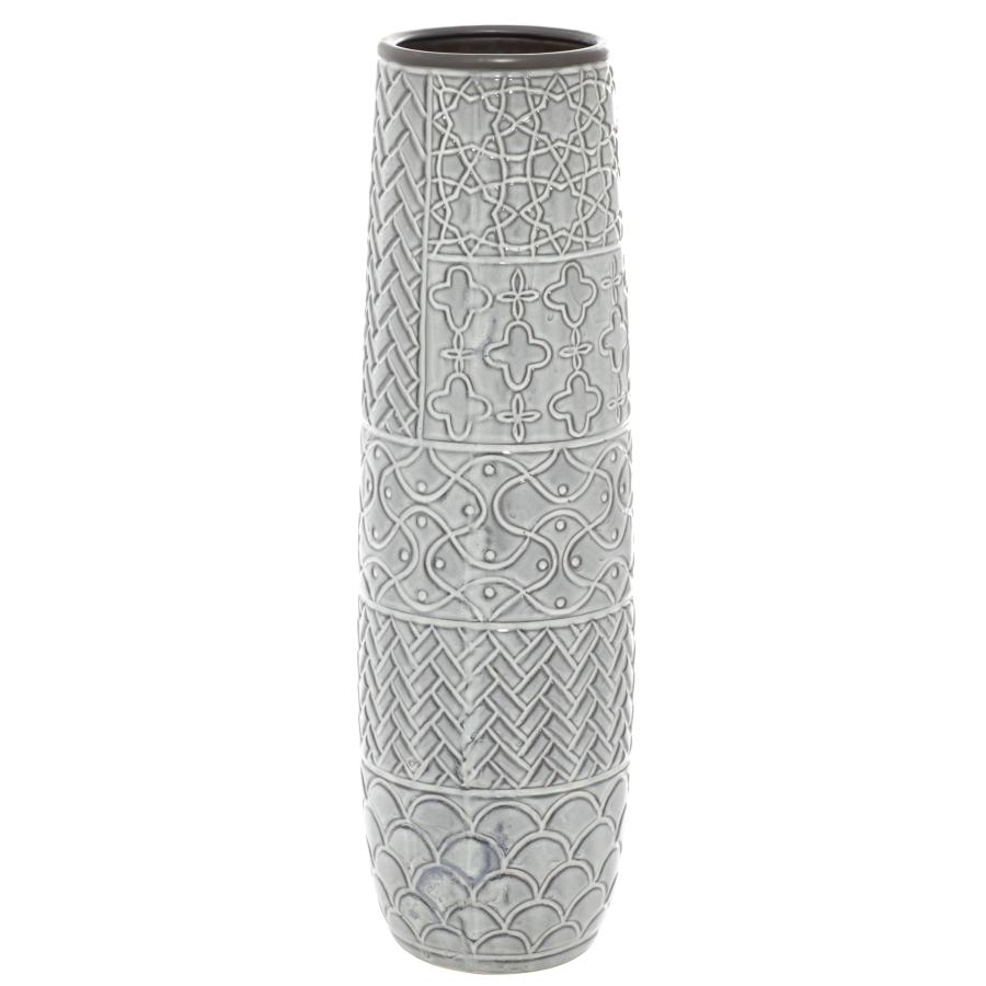 【並行輸入品】Deco 79 セラミック装飾花瓶 センターピース花瓶 様々なパターンの花瓶、ホームデコレーション用花瓶 7インチ x 7インチ_9