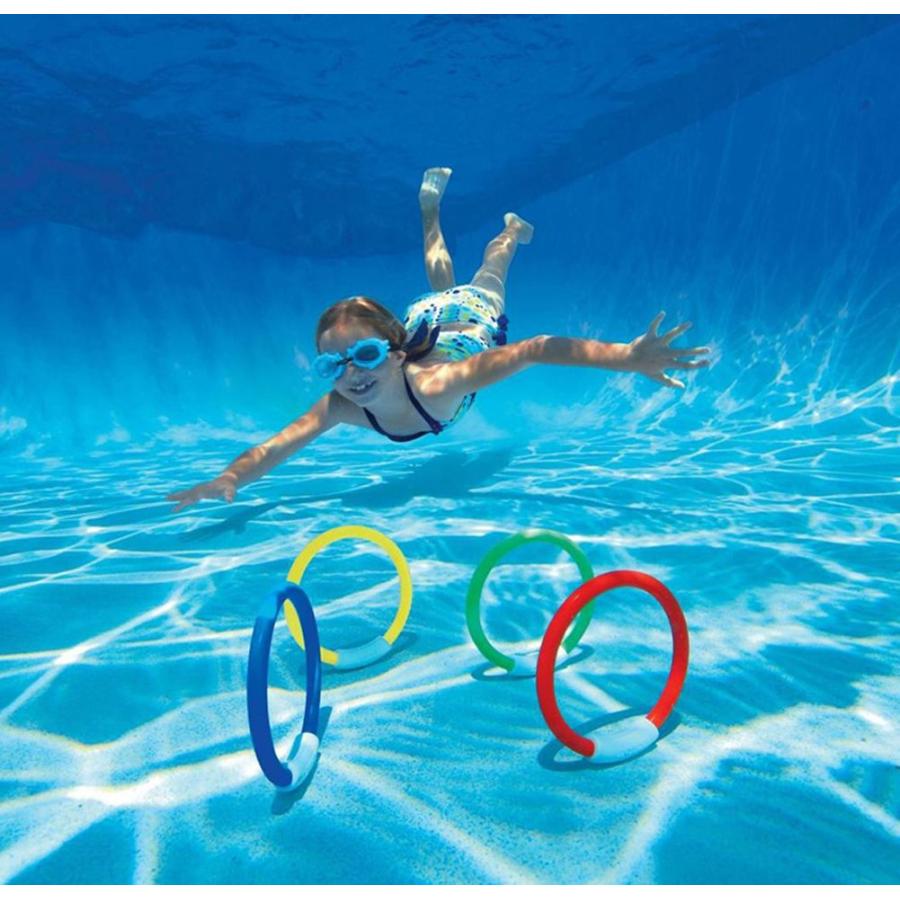 【並行輸入品】Alasida 8PCS Underwater Swimming Pool Toys Diving Rings Dive Thro_6