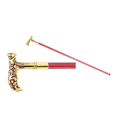 【並行輸入品】Arsimus 真鍮ハンドルにジョーカー杖 Joker Cane with Brass Handle Red with Gold_1