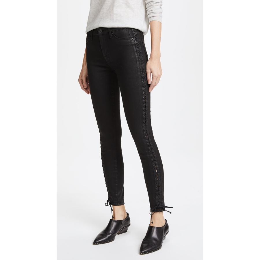 【並行輸入品】Hudson Jeans Women's The Stevie Midrise Cont Lace Up Skinny 5 Pocの画像