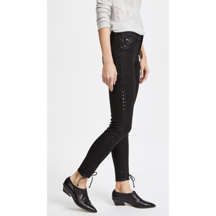 【並行輸入品】Hudson Jeans Women's The Stevie Midrise Cont Lace Up Skinny 5 Pocの画像
