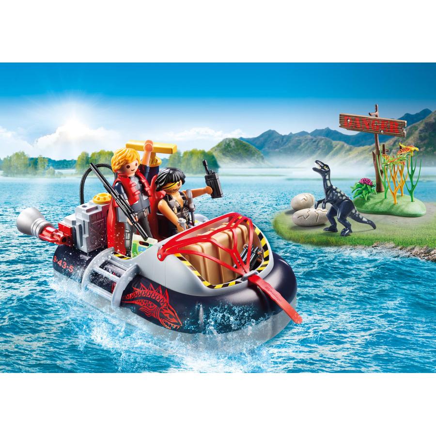 【並行輸入品】Playmobil Dino ホバークラフト 水中モーター付き Playmobil Dino Hovercraft with Unの画像