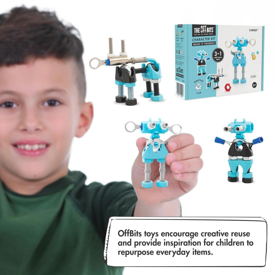 【並行輸入品】The Off Bits CareBit Build Your Own Robot Toy Construction Set,の画像