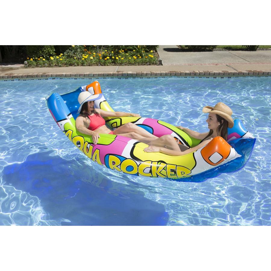 【並行輸入品】Poolmaster 86104 Aqua Rocker Poolmaster Swimming Pool Float, Aquaの画像