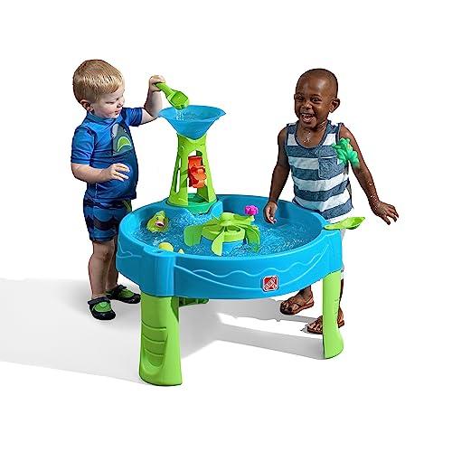【並行輸入品】Step2 Duck Dive 子供用ウォーターテーブル ウォータータワー\u0026アクセサリー5点セット マルチカラー Step2 Duの画像