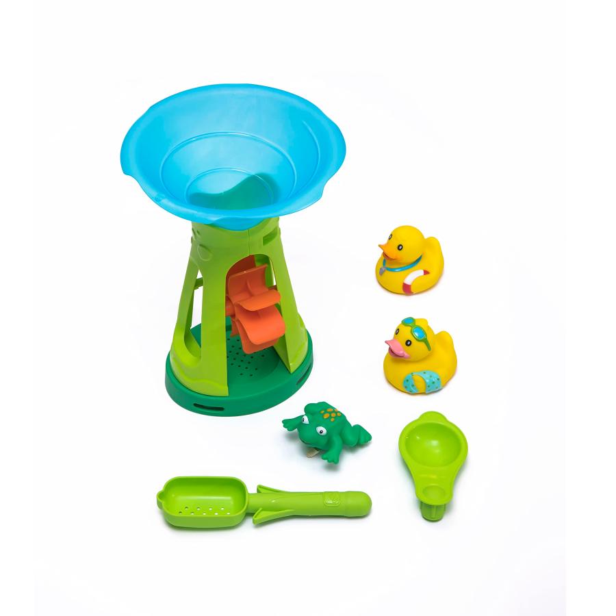 【並行輸入品】Step2 Duck Dive 子供用ウォーターテーブル ウォータータワー\u0026アクセサリー5点セット マルチカラー Step2 Duの画像