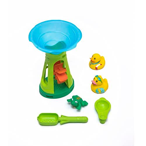 【並行輸入品】Step2 Duck Dive 子供用ウォーターテーブル ウォータータワー\u0026アクセサリー5点セット マルチカラー Step2 Duの画像