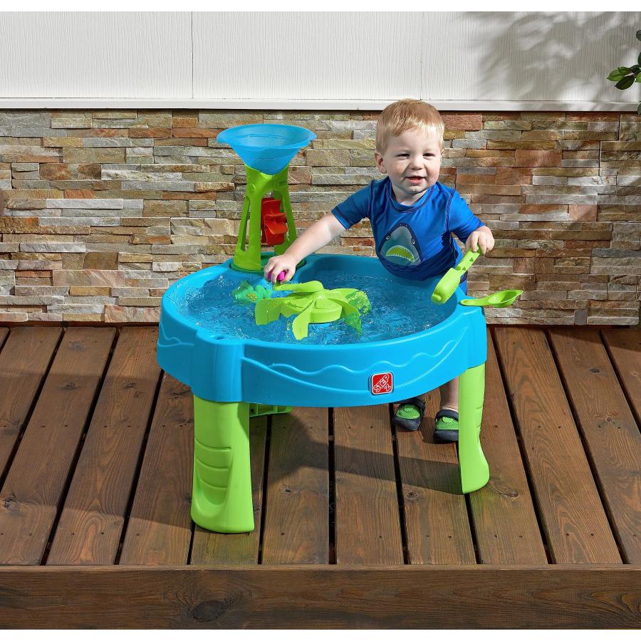 【並行輸入品】Step2 Duck Dive 子供用ウォーターテーブル ウォータータワー\u0026アクセサリー5点セット マルチカラー Step2 Duの画像