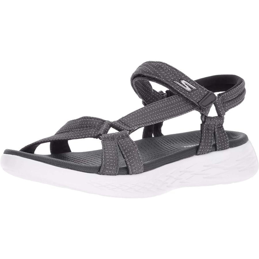 【並行輸入品】Skechers レディース On The go 600 Brilliancy スポーツサンダル, チャコール, 8 Wide S | 