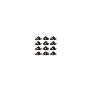 【並行輸入品】Beistle OSFM Beistle S66790AZ12 Black Plastic Trooper Hats 12 Pieの画像