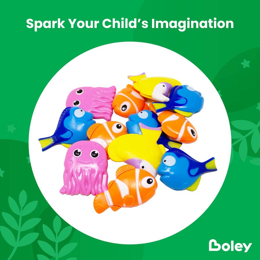【並行輸入品】Boley 14PC Sinking Dive and Grab Net Fishing Pool Toys for Kidsの画像