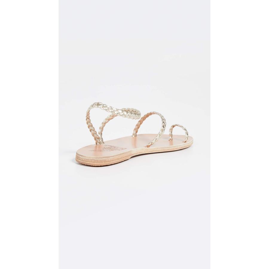 【並行輸入品】Ancient Greek Sandals レディース エレフテリアサンダル, プラチナム, 10 Ancient Greek Sの画像