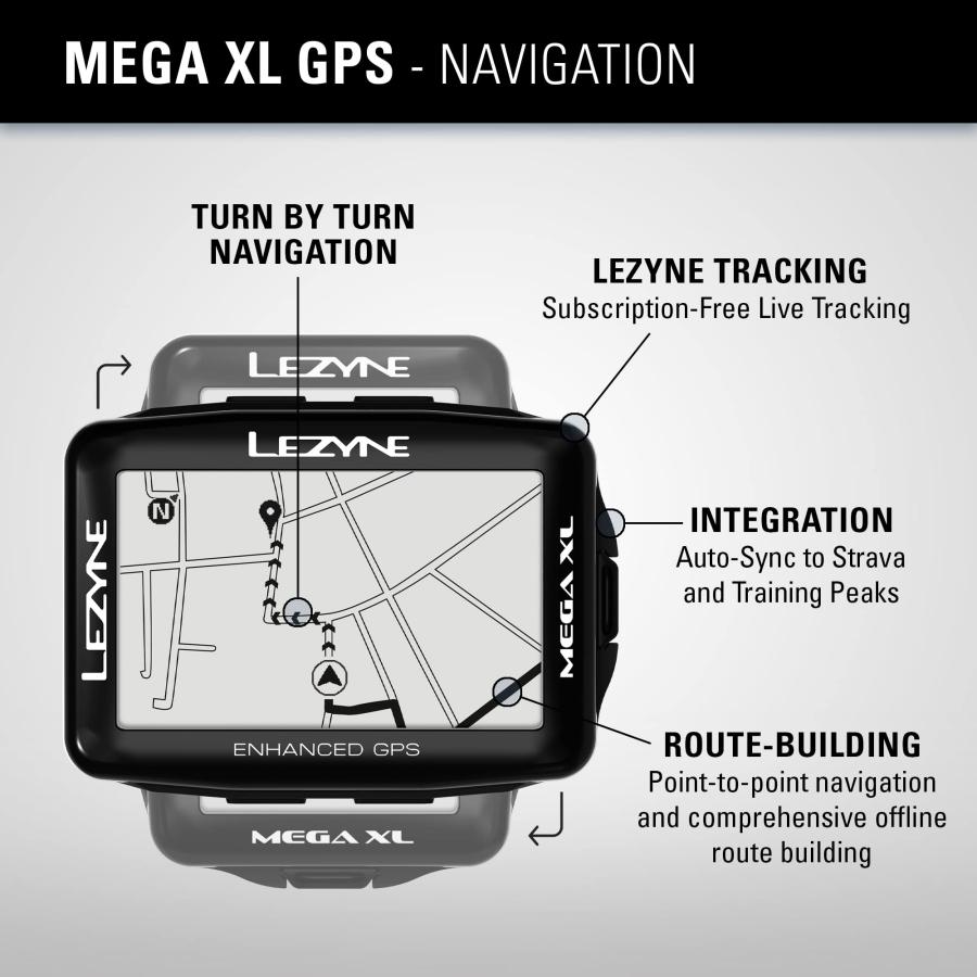 並行輸入品】Lezyne Mega XL GPS Cycle Computer LEZYNE Bike