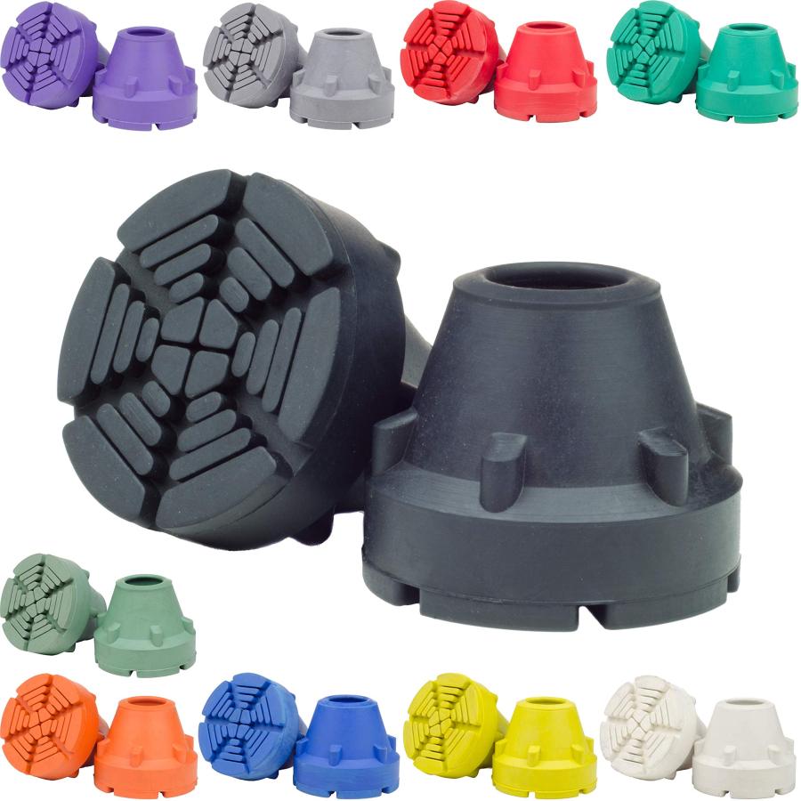 【並行輸入品】SureTip ブラック松葉杖先端 (2本組)   1サイズ 3/4インチ 7/8インチのすべてに対応   エクストリームグリップ | 