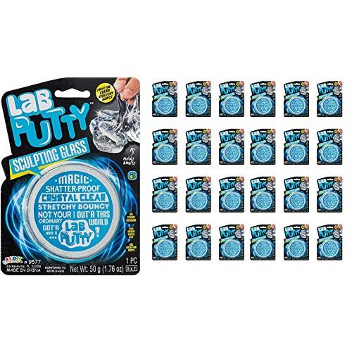 【並行輸入品】JA RU Lab Putty Sculpting Glass Clear Slime for Kids w/Tin Contaの画像