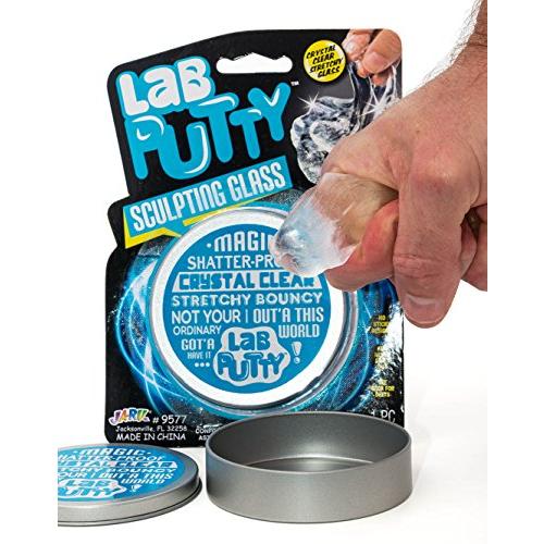 【並行輸入品】JA RU Lab Putty Sculpting Glass Clear Slime for Kids w/Tin Contaの画像