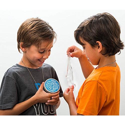 【並行輸入品】JA RU Lab Putty Sculpting Glass Clear Slime for Kids w/Tin Contaの画像
