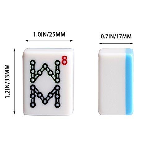 【並行輸入品】Weを支払い税番号付きXLタイルMahjongゲームセット。144ラッキー犬パターンアルミケースCompleteセットギフト/誕生 |  | 07