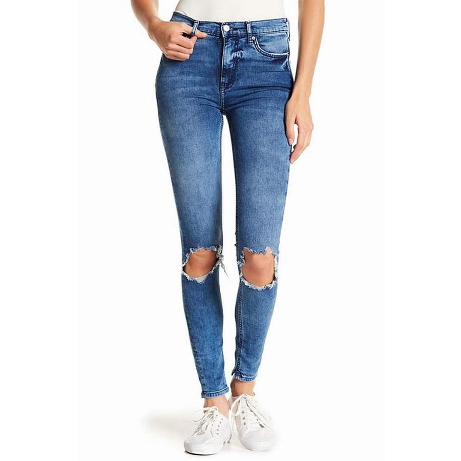 【並行輸入品】Free People Women's High Rise Busted Knee Skinny Jeans (24) Free | 