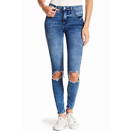 【並行輸入品】Free People Women's High Rise Busted Knee Skinny Jeans (24) Free |  | 01