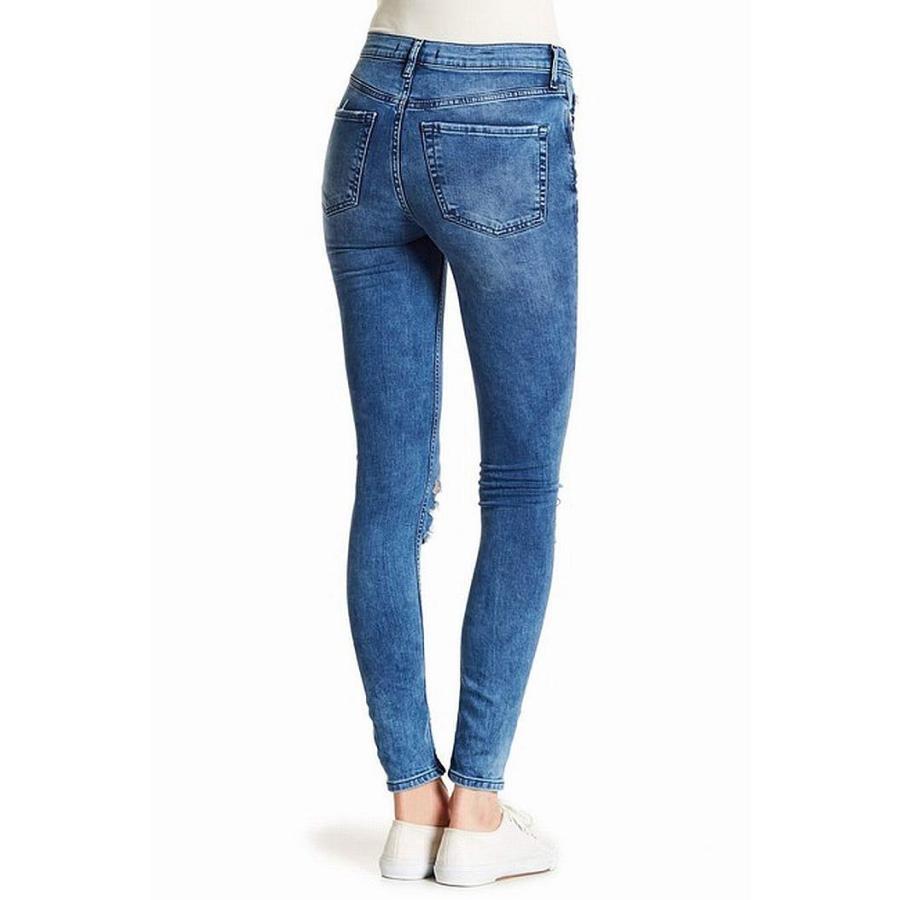 【並行輸入品】Free People Women's High Rise Busted Knee Skinny Jeans (24) Free |  | 03