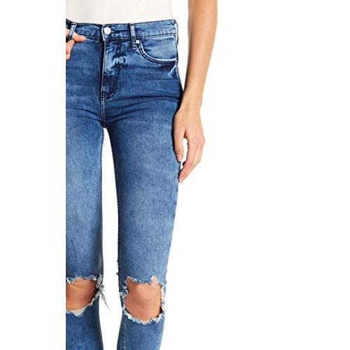 【並行輸入品】Free People Women's High Rise Busted Knee Skinny Jeans (24) Free |  | 07