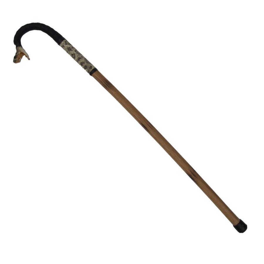 【並行輸入品】TG LLC 本物 イースタン ダイアモンドバック ラトルスネークヘッド 頑丈な杖 ウォーキングスティック Treasure Guの画像
