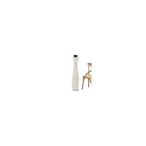 【並行輸入品】Leewadee Large White Wash Home Decor Floor Vase Wooden 43 inch_2