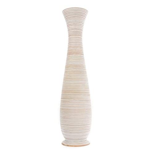 【並行輸入品】Leewadee Large White Wash Home Decor Floor Vase Wooden 43 inch_7
