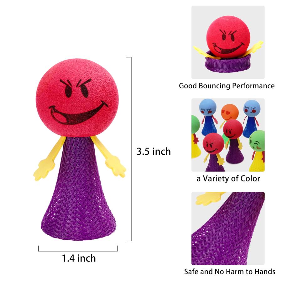 PROLOSO Juping Popper Spring Launchers Bouncy Toy Balls 24 - Want It All