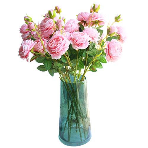 【並行輸入品】cn Knight Artificial Flower 人工 シルク 牡丹 本物 手触り感 ブロッサム ベルベット花 人造 花束 |  | 01