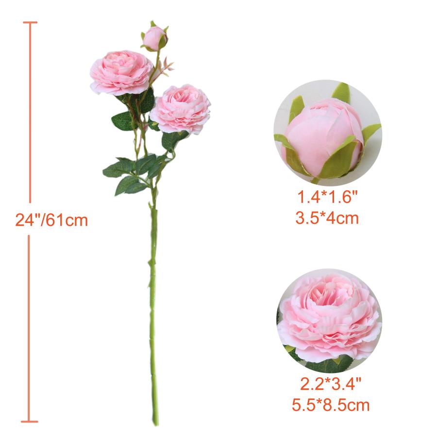 【並行輸入品】cn Knight Artificial Flower 人工 シルク 牡丹 本物 手触り感 ブロッサム ベルベット花 人造 花束 |  | 03