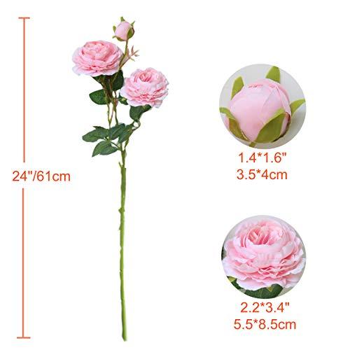 【並行輸入品】cn Knight Artificial Flower 人工 シルク 牡丹 本物 手触り感 ブロッサム ベルベット花 人造 花束 |  | 04