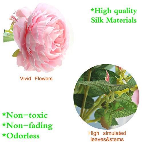 【並行輸入品】cn Knight Artificial Flower 人工 シルク 牡丹 本物 手触り感 ブロッサム ベルベット花 人造 花束 |  | 07