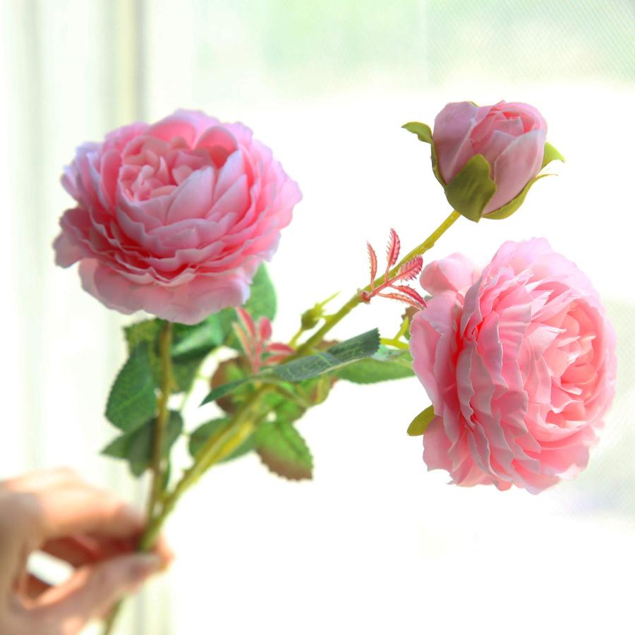 【並行輸入品】cn Knight Artificial Flower 人工 シルク 牡丹 本物 手触り感 ブロッサム ベルベット花 人造 花束 |  | 09