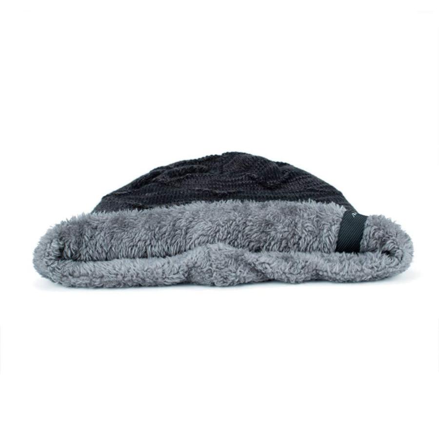 【並行輸入品】LLmoway メンズ レディース 冬用 暖かい 伸縮性 ビーニー スカル スラウチキャップ 帽子 フリース裏地, ブラック, M |  | 06