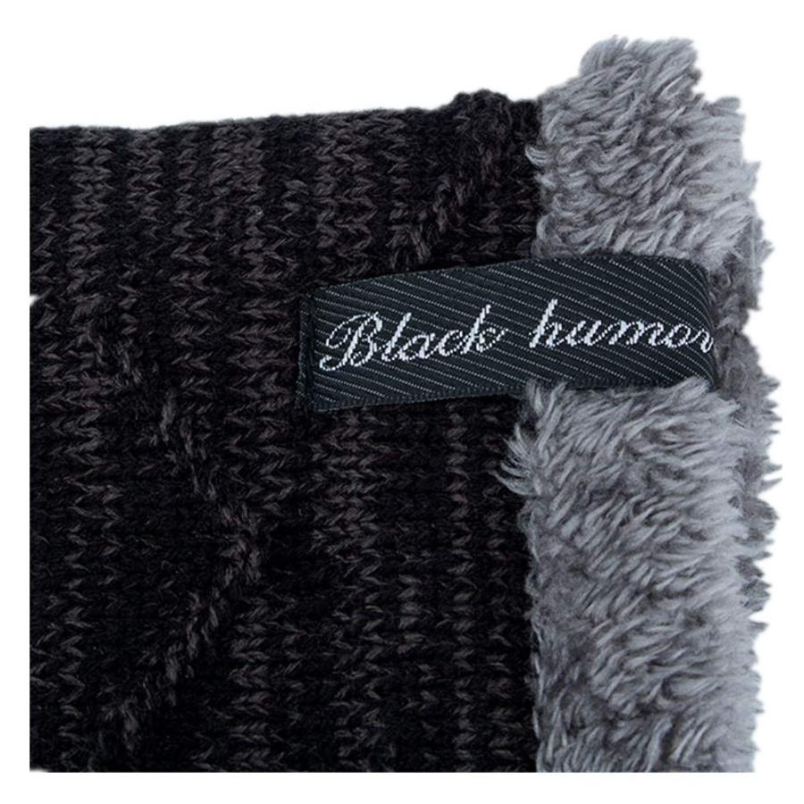 【並行輸入品】LLmoway メンズ レディース 冬用 暖かい 伸縮性 ビーニー スカル スラウチキャップ 帽子 フリース裏地, ブラック, M |  | 09