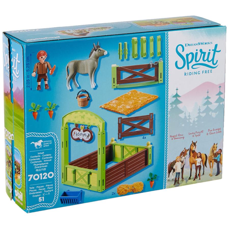 【並行輸入品】PLAYMOBIL〓 スピリットライディングフリースニップス\u0026セニョールキャロット 馬のストール付き Playmobil Dreaの画像